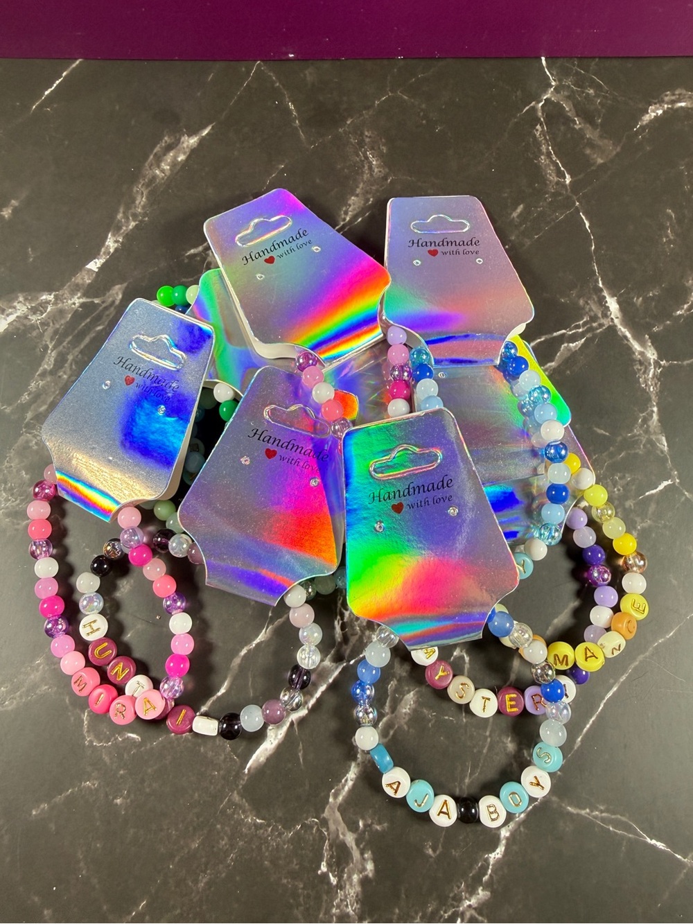 K-Pop Demon Hunters (KPDH) Beaded Bracelets | Party Favors 10pc